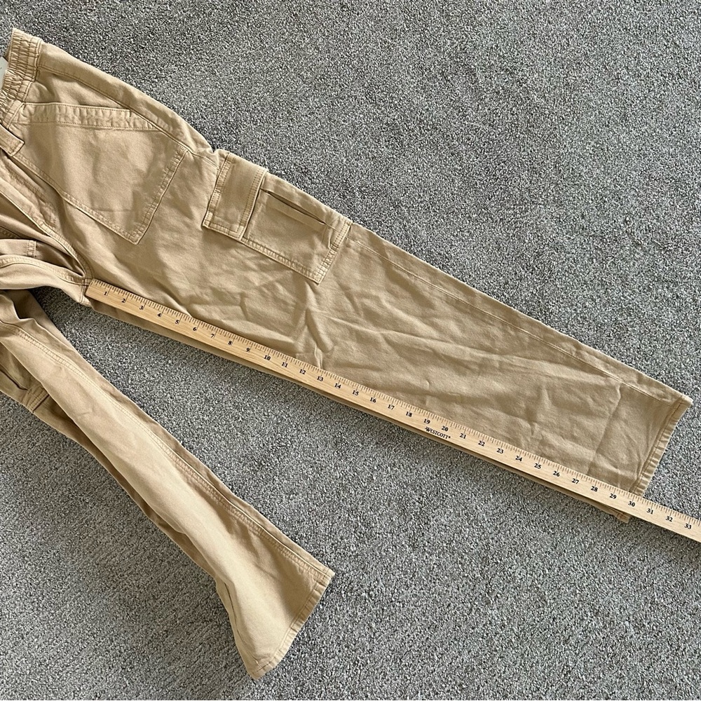 American Eagle '90s Straight Cargo Pants Khaki Tan Women's Size 4 High Rise - Picture 6 of 8